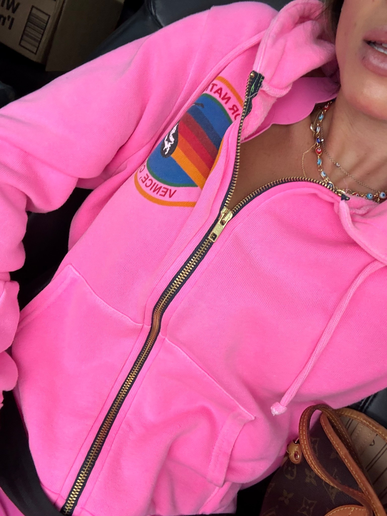 Found my neon pink hoodie back in stock! Wearing xs 

#LTKSeasonal #LTKPetite