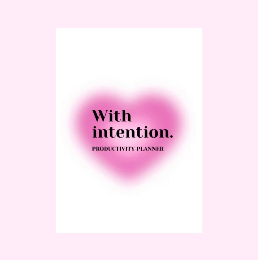 Productivity Planner With Intention - Etsy UK | Etsy (UK)