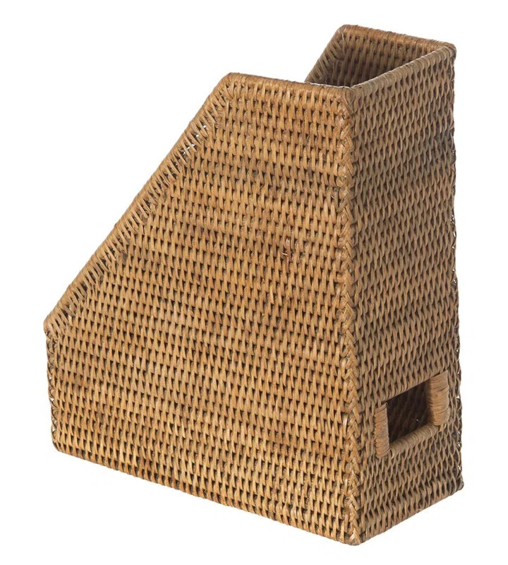 Everard Rattan Free Standing Magazine Rack | Wayfair North America