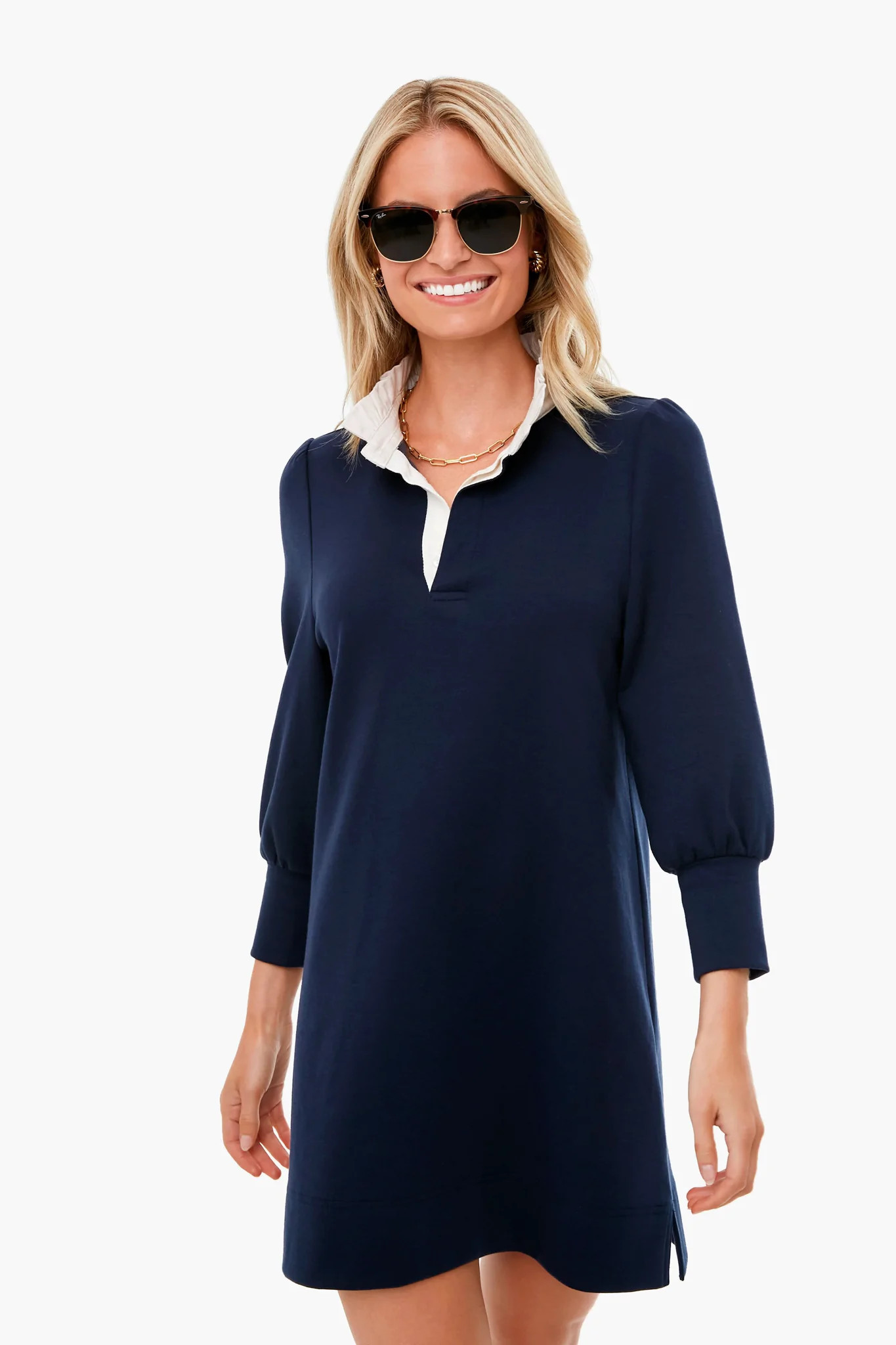 Navy Charlotte Terry Dress | Tuckernuck (US)