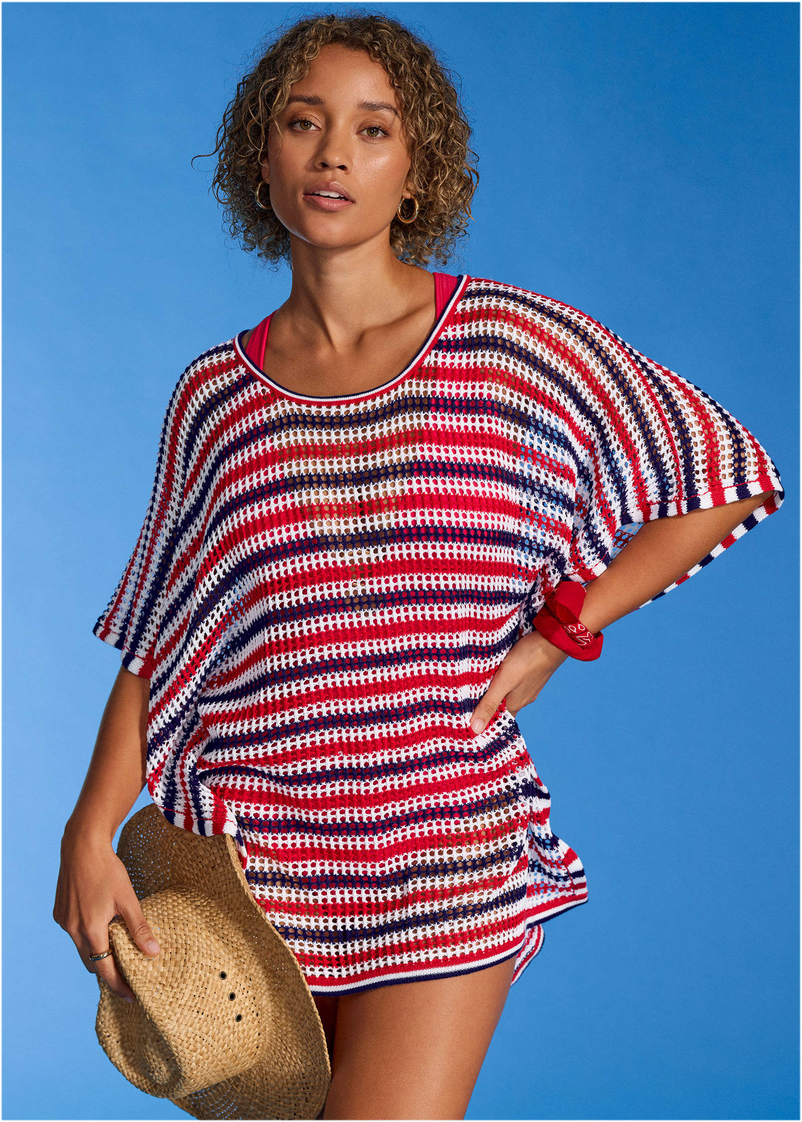 Crochet Cover-Up Dress - Americana | VENUS