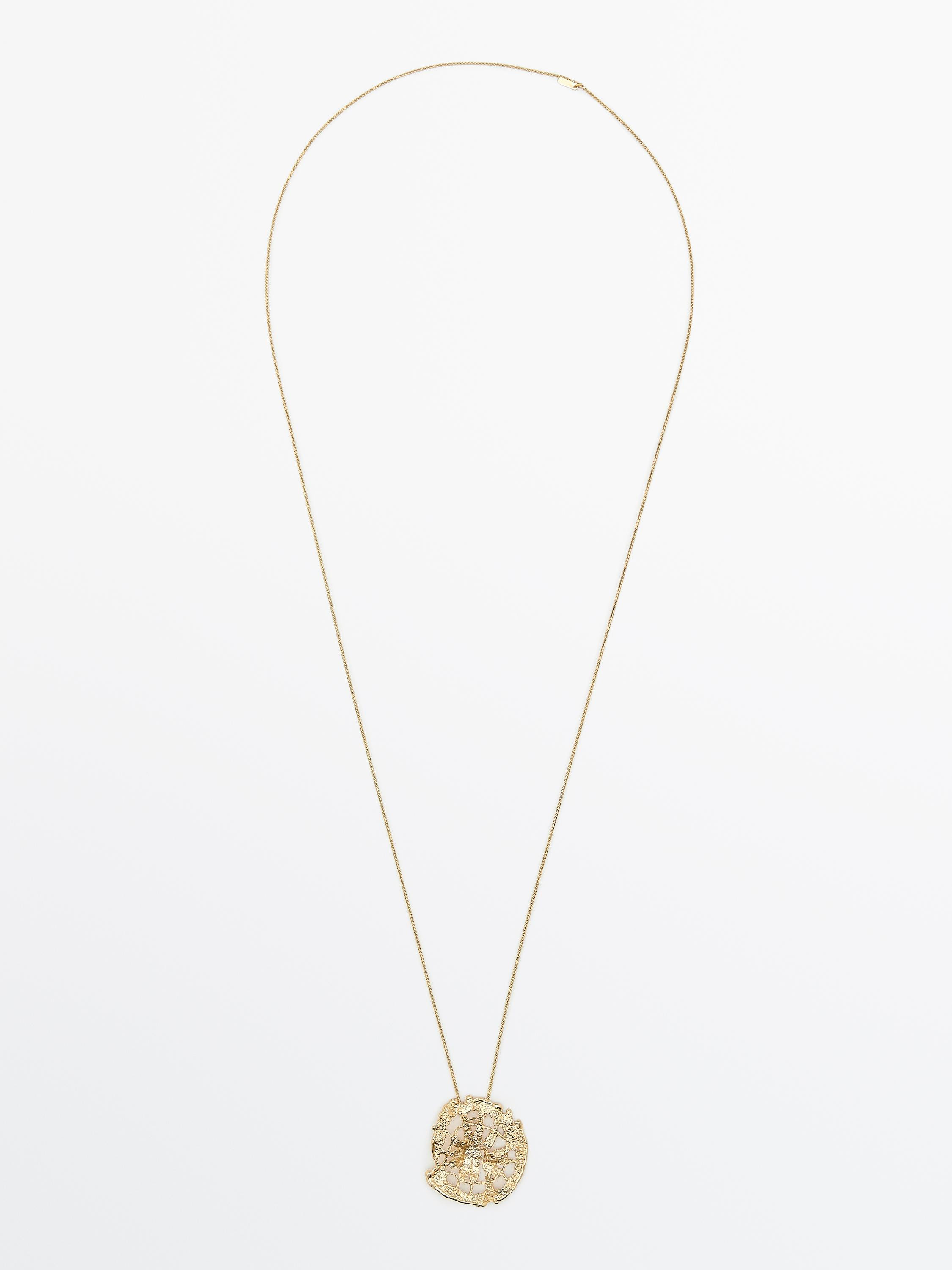 Necklace with abstract pendant | Massimo Dutti UK