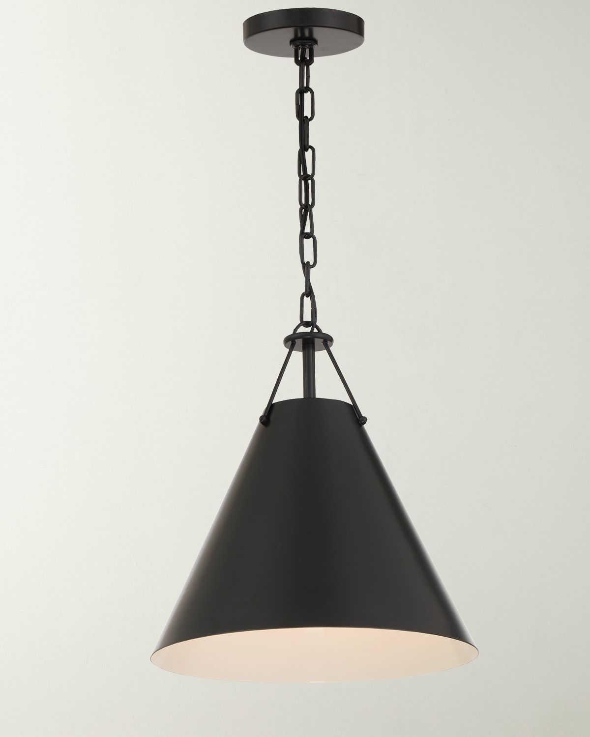 Xavier 1-Light Matte Black Pendant Light | Neiman Marcus