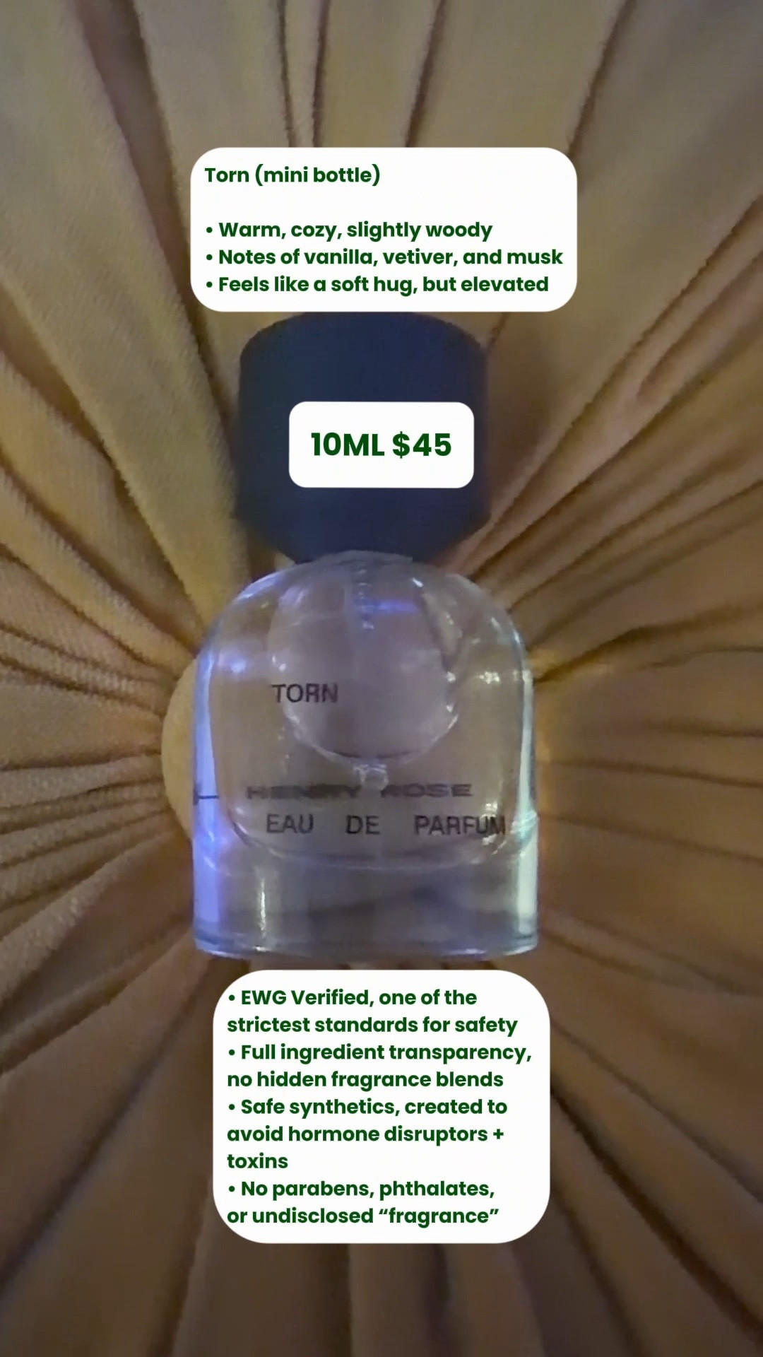 Henry Rose

• SALE FINDS 🤍

• Mustang Sally body spray, $50 → $15
• Boys of Summer body spray, $50 → $15
• Henry Rose Puffer Tote, $155 → $60, includes free travel-size Dark Is Night

You know I don’t play when it comes to fragrance… and this is one of the few brands I fully trust.

• EWG Verified, one of the strictest standards for safety
• Full ingredient transparency, no hidden fragrance blends
• Safe synthetics, created to avoid hormone disruptors + toxins
• No parabens, phthalates, or undisclosed “fragrance”

My picks:

Mustang Sally (body spray)
• Bright, fresh, slightly citrusy
• Soft florals with a clean skin finish
• Easy, everyday throw-on scent

Torn (mini bottle)
• Warm, cozy, slightly woody
• Notes of vanilla, vetiver, and musk
• Feels like a soft hug, but elevated

Clean, wearable, and actually chic… which is hard to find in this space.

If you’ve been trying to switch to low-tox fragrance, this is a safe place to start 🤍

#HenryRose #CleanFragrance #LowToxLiving



#LTKSaleAlert #LTKselfcare #LTKWedding