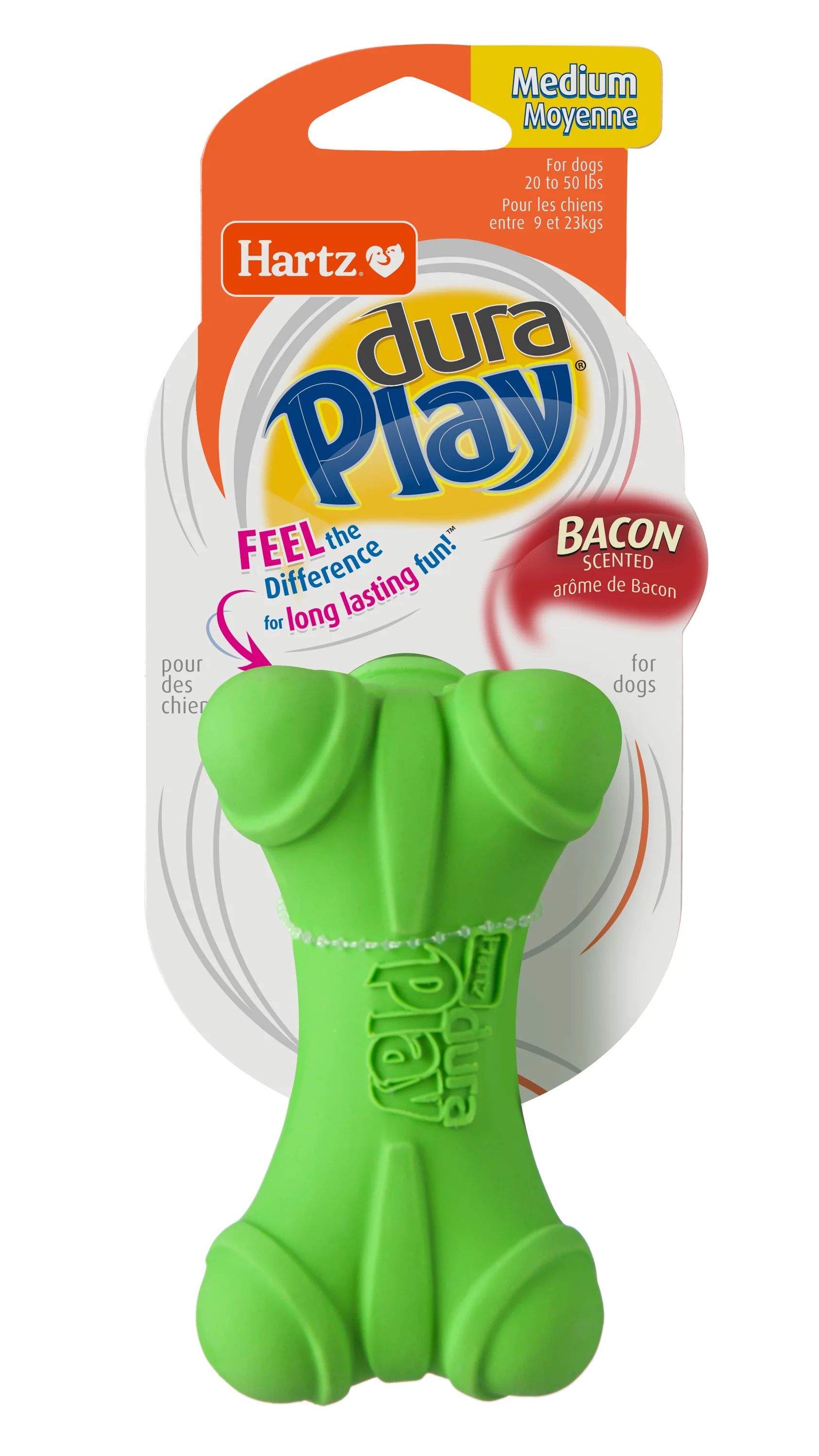Hartz Dura Play Bone Dog Toy, Medium, Color Will Vary | Walmart (US)