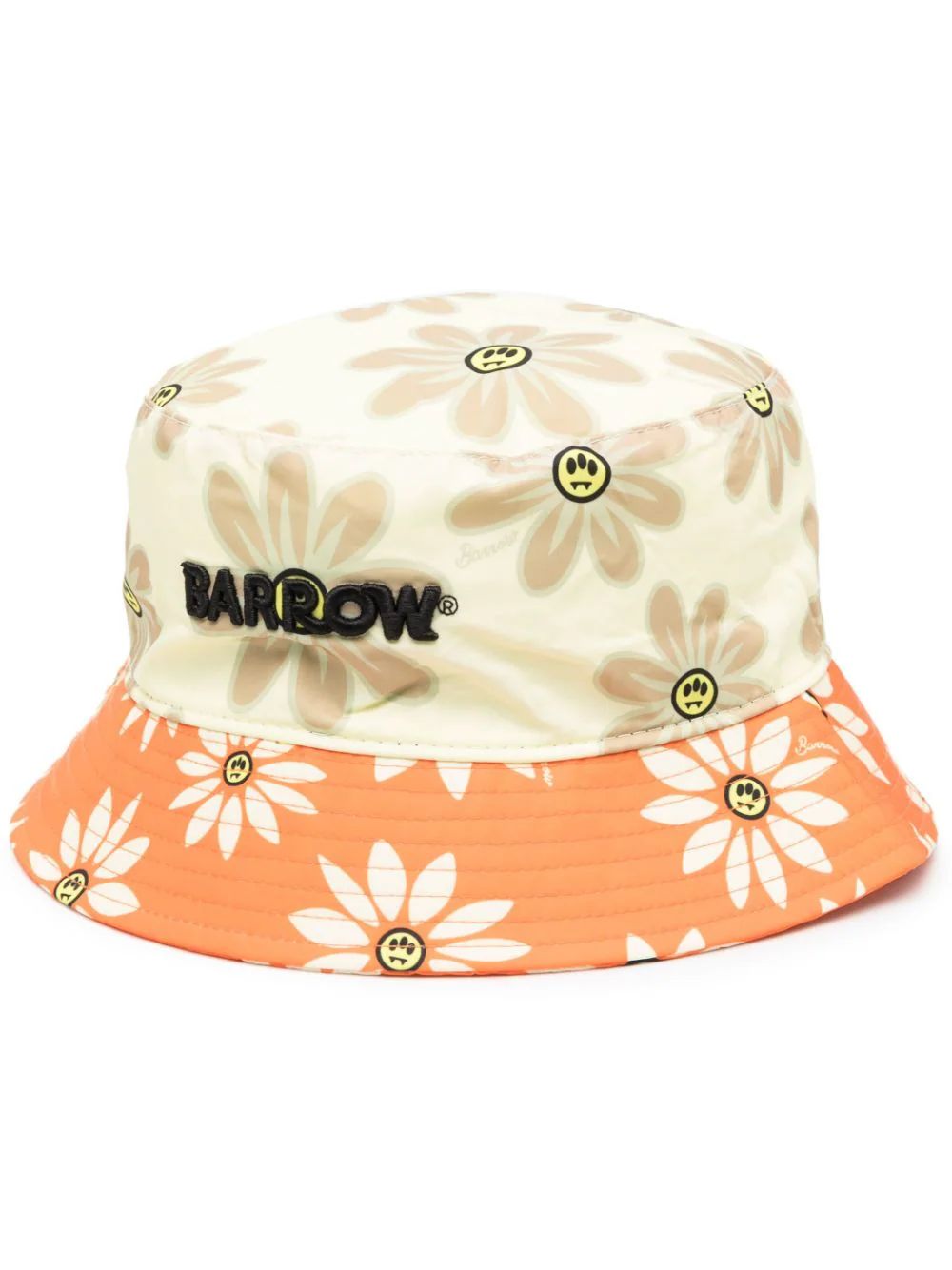 BARROW floral-print logo-embroidered Bucket Hat - Farfetch | Farfetch Global