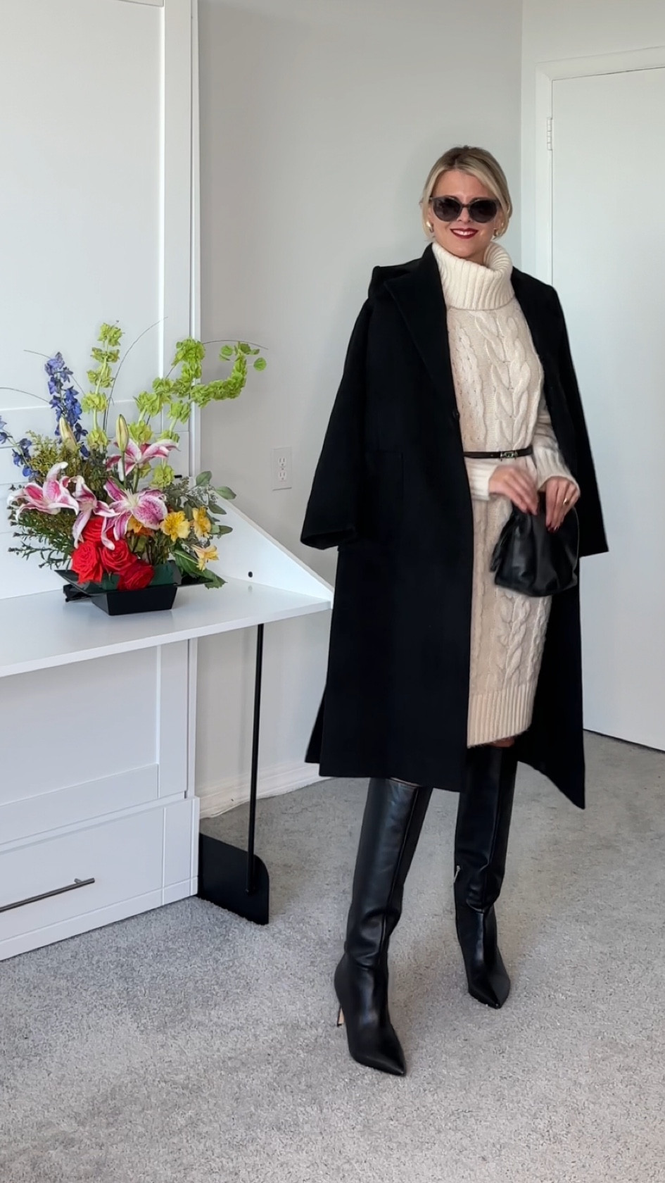 The boots run large.   I'm typically a 7-7.5,  in this pair of boots the 7 is the correct size.      They come in both narrow and regular calve sizes.  Im wearing the narrow.   


#LTKSeasonal #LTKfindsunder100 #LTKshoecrush