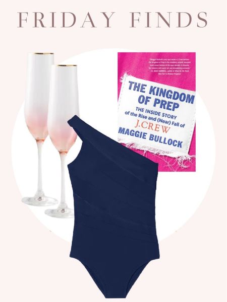 Too cute champagne flutes, my favorite one piece, and a book about the history of J.Crew!

#LTKFind #LTKSeasonal