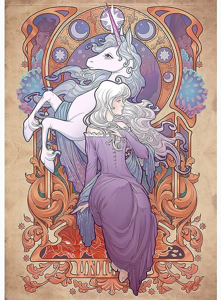 asbwuo Vintage Style Tin Sign Lady Amalthea The Last Unicorn Bar Pub Garage Diner Cafe Home Wall ... | Amazon (US)