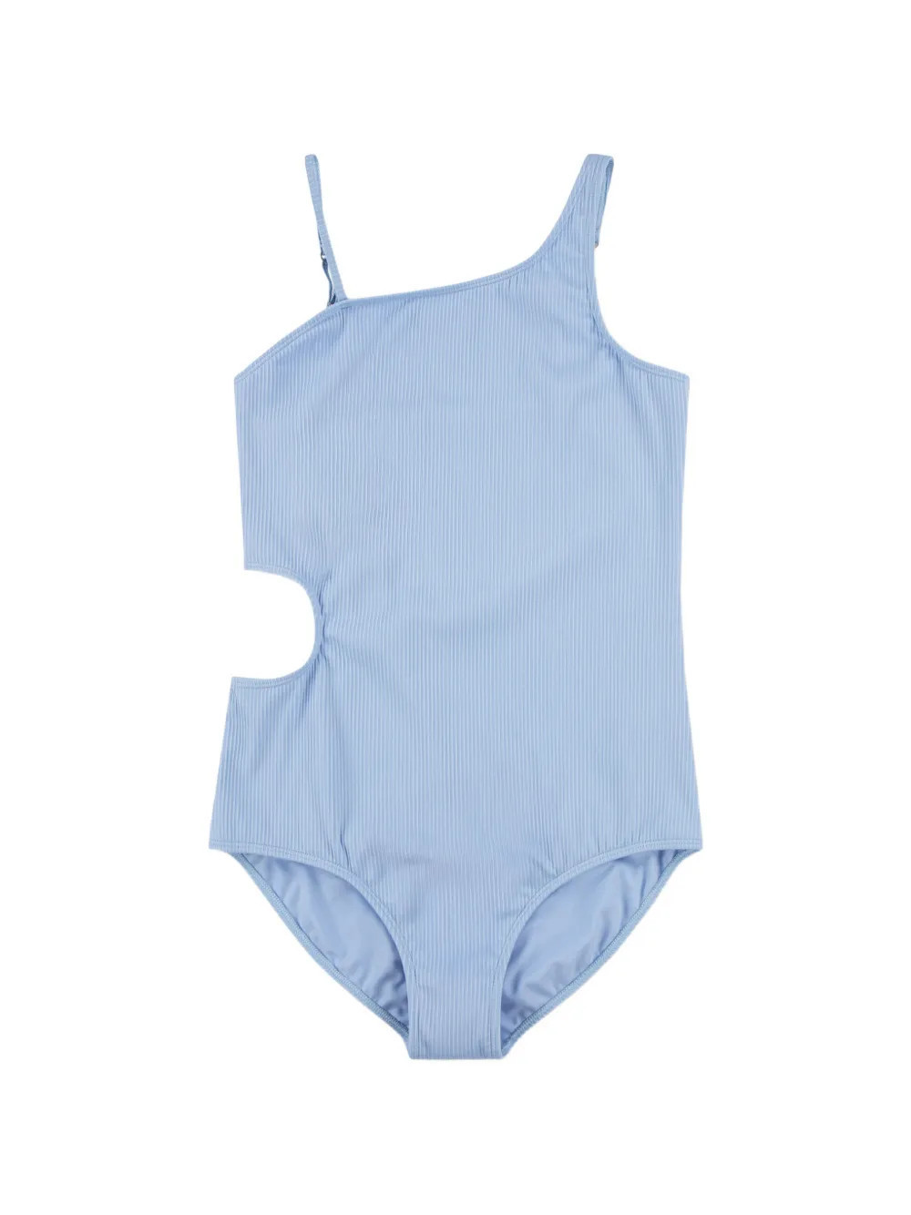 ABERCROMBIE FITCH KIDS ribbed cut-out swimsuit - Blue | Farfetch Global