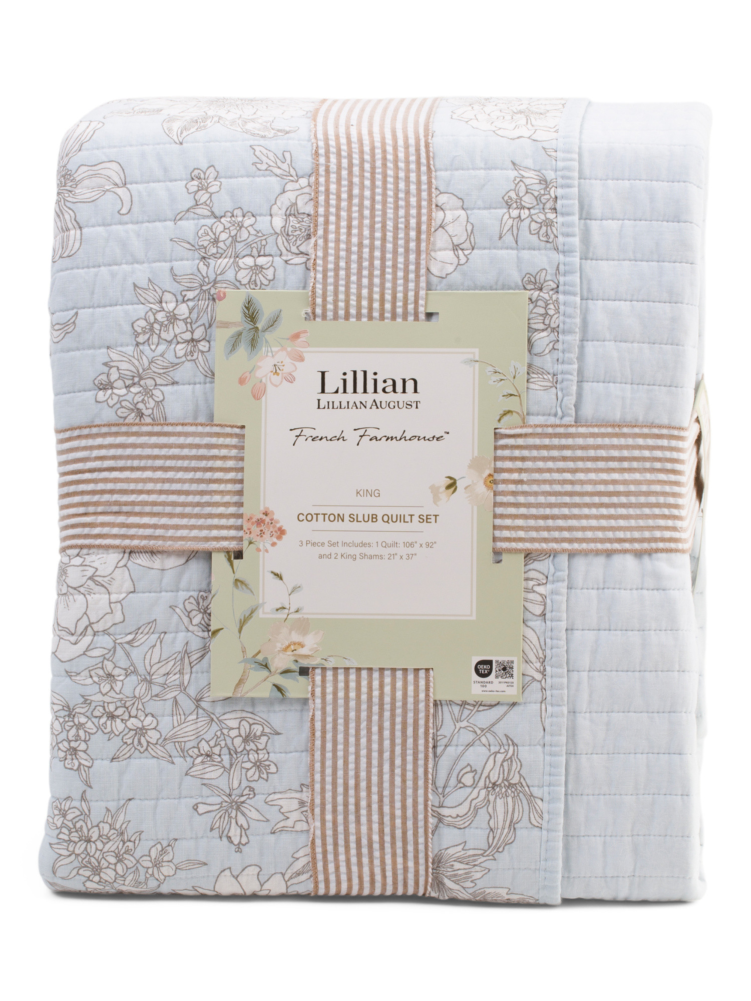 Cotton Slub Floral Quilt Set | Marshalls