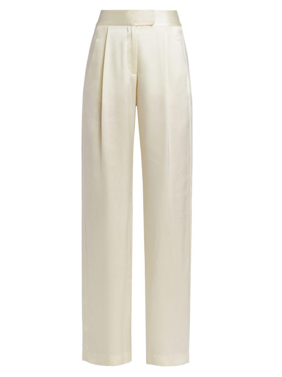 The Sei Silk Wide-Leg Trousers | Saks Fifth Avenue