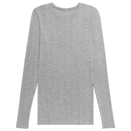 Whipped Long Sleeve in Heather Grey | Negative Underwear