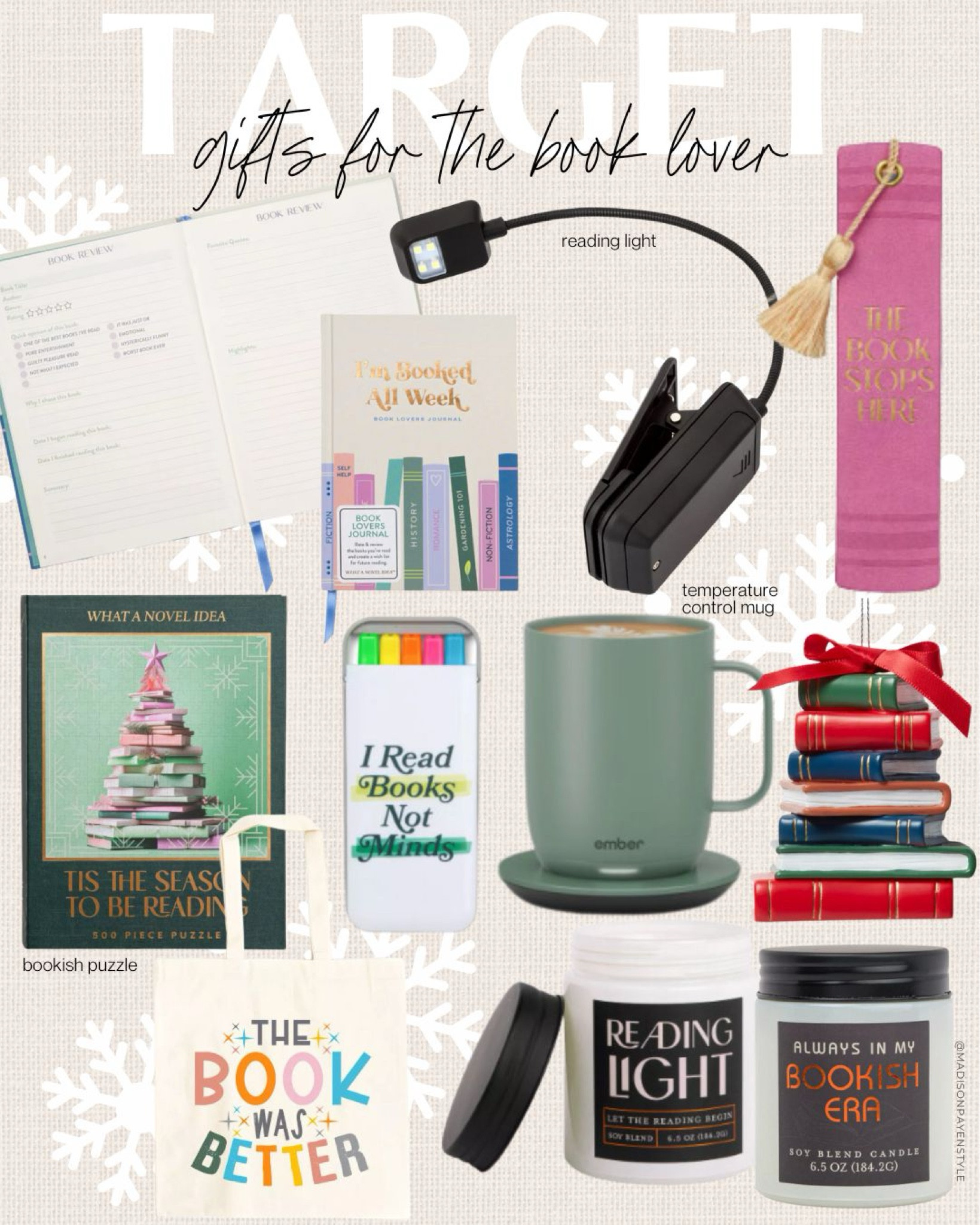 Target Gifts for the Book Lover 📚🎁 whether you pair any of these together or gift them on their own, any book lover is sure to love them! 

Gift guide, book gift guide, gifts for book lovers, book lover, gift ideas, book gift ideas, bookish gifts, target gifts, target gift guide, Madison Payne 

#LTKGiftGuide #LTKStyleTip #LTKHoliday