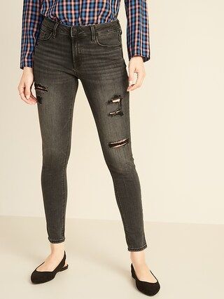 Mid-Rise Distressed Rockstar Jeans for Women | Old Navy (US)