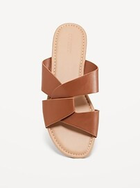 Faux-Leather Link Strap Sandals | Old Navy (US)