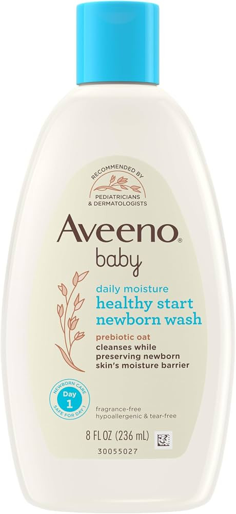 Aveeno Baby Healthy Start Nourishing Newborn Wash, Hypoallergenic Baby Body Wash with Prebiotic O... | Amazon (US)