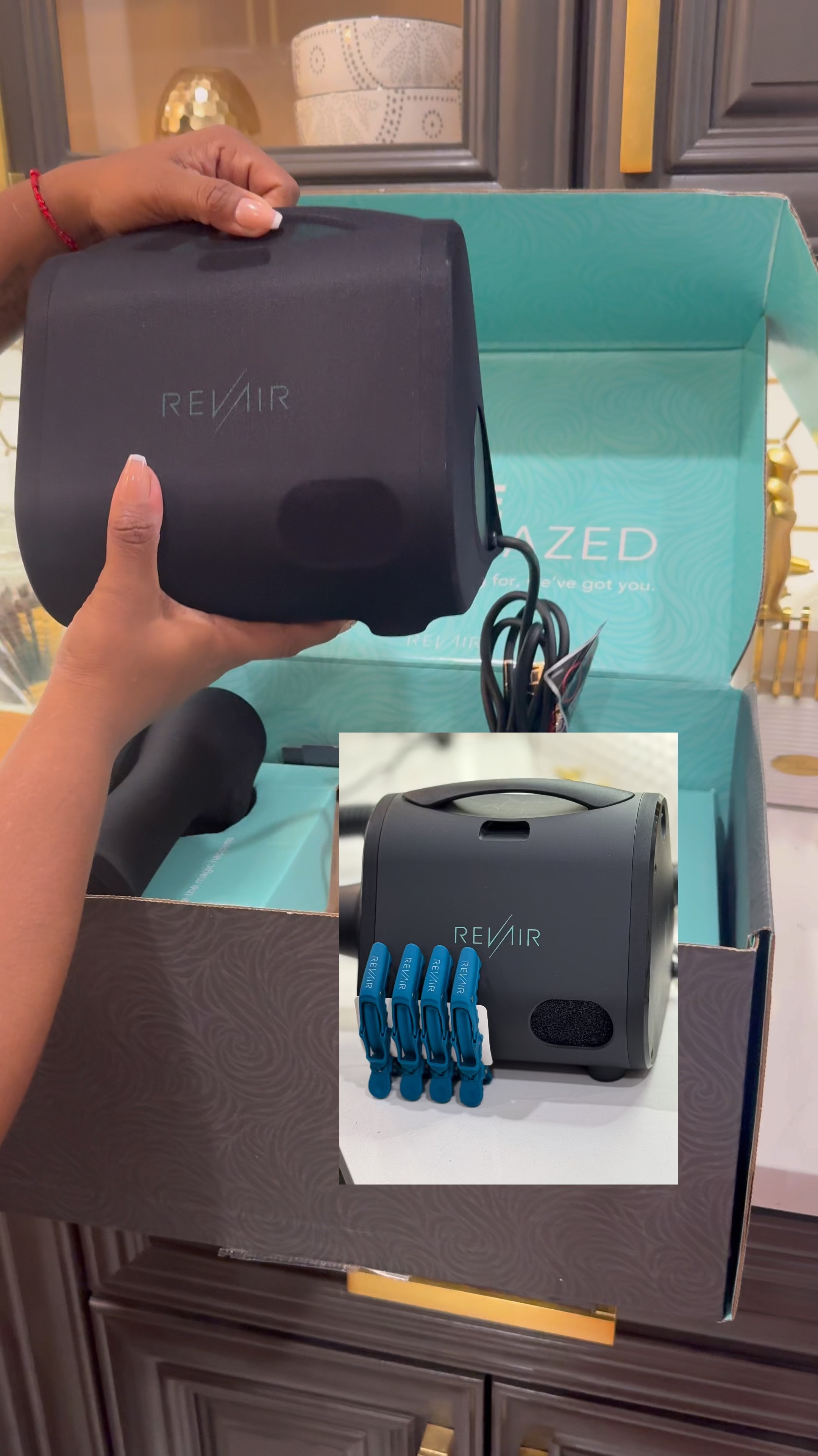Rev Air Hair Dryers is a must have for blow drying the hair!! It prevents breakage & protects the hair during the drying process. The RevAir helps you decrease the amount of time you spend drying your hair. It allows you to use less heat, and results in less manipulation of your hair. 

#naturalhair #LTKVideo #LTKBeauty

#LTKActive #LTKGiftGuide #LTKBeauty