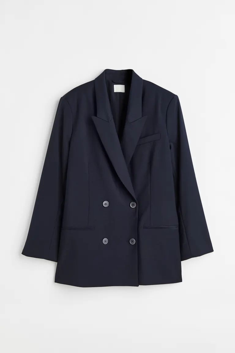 Oversized double-breasted jacket | H&M (UK, MY, IN, SG, PH, TW, HK)