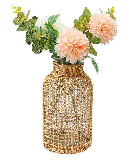 Rattan vase, straw vase, raffia vase, grandmillennial home decor, summer home decor 

#LTKHome #LTKFindsUnder100 #LTKFindsUnder50