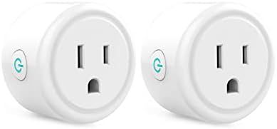 Mini Smart Plug, WiFi Outlet Socket Compatible with Alexa and Google Home, Remote Control with Ti... | Amazon (US)
