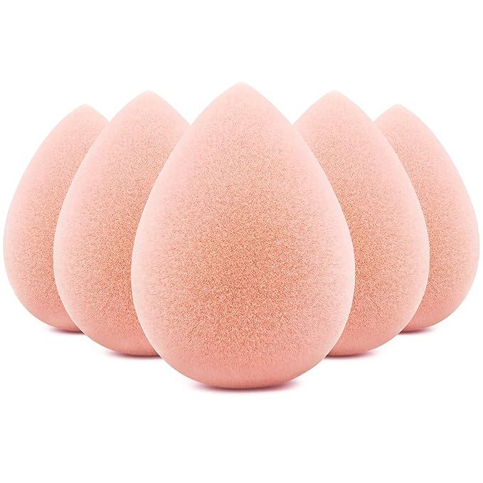 BEAKEY Makeup Sponge Set, Foundation Blending Sponge, Beauty Sponges Flawless for Liquid, Cream, ... | Amazon (US)