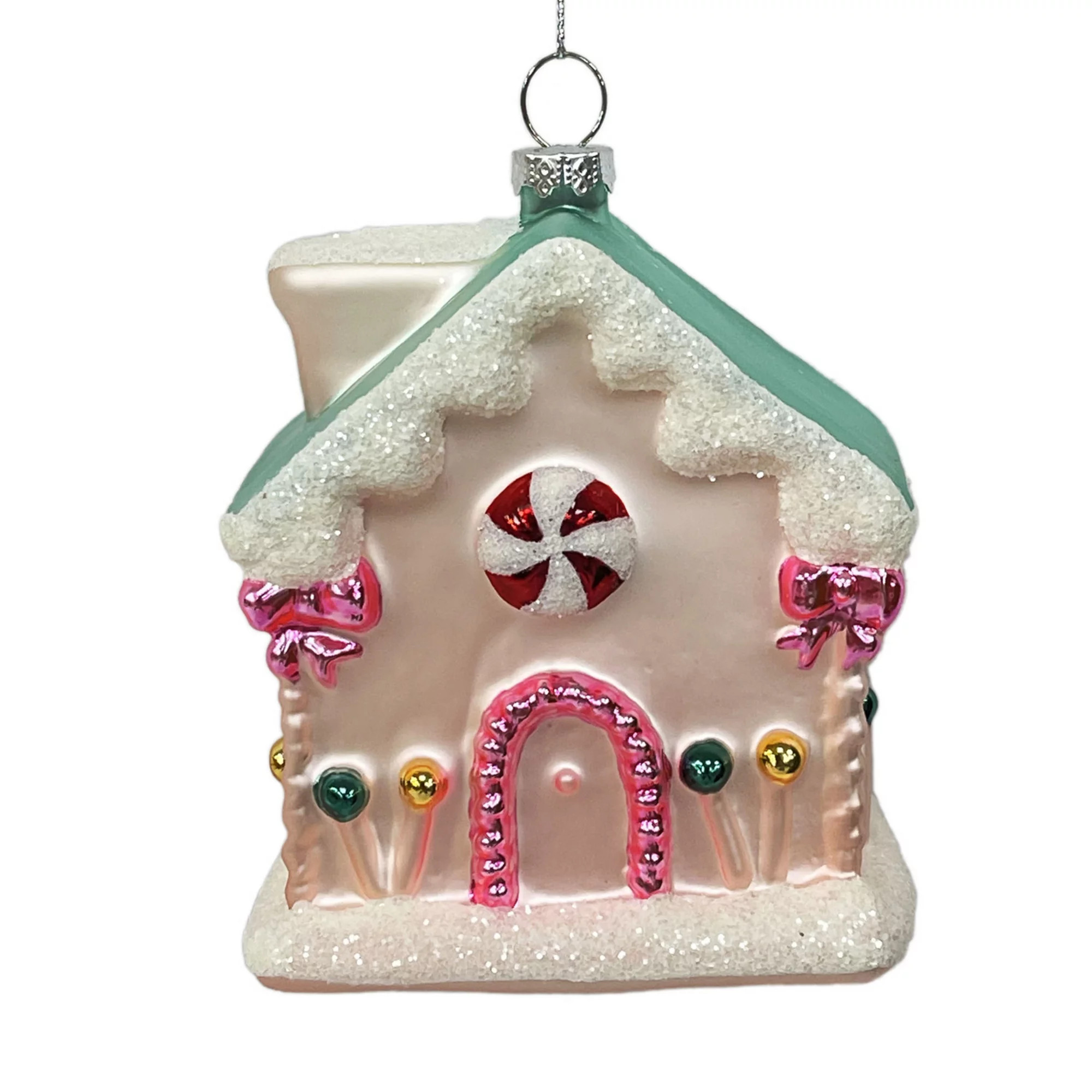 St. Nicholas Square® Glass Candy House Christmas Ornament with Loop for Hanging, Blossom | Kohl's