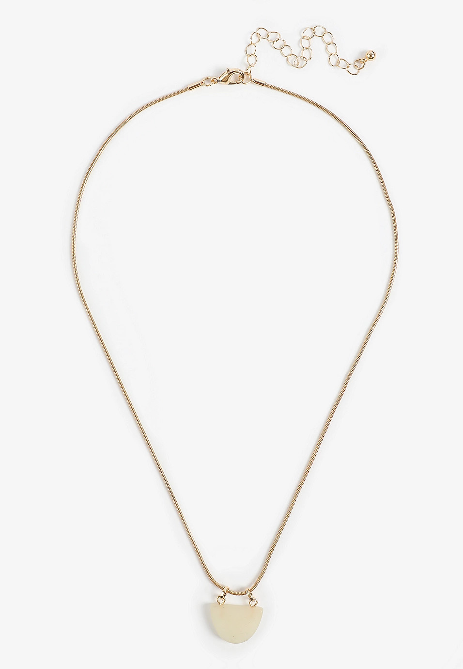 Light Jade Stone Pendant Necklace | Maurices