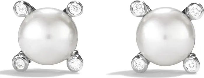 Small Pearl Earrings with Diamonds | Nordstrom