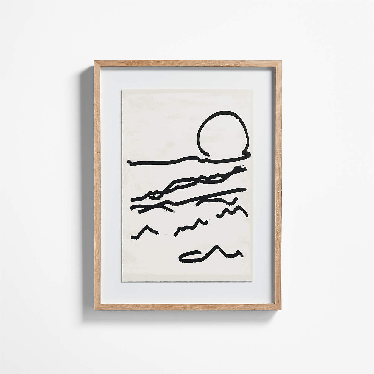 'Mountain High I' Framed Wall Art Print 24"x32" by Coup d'Esprit + Reviews | Crate & Barrel | Crate & Barrel