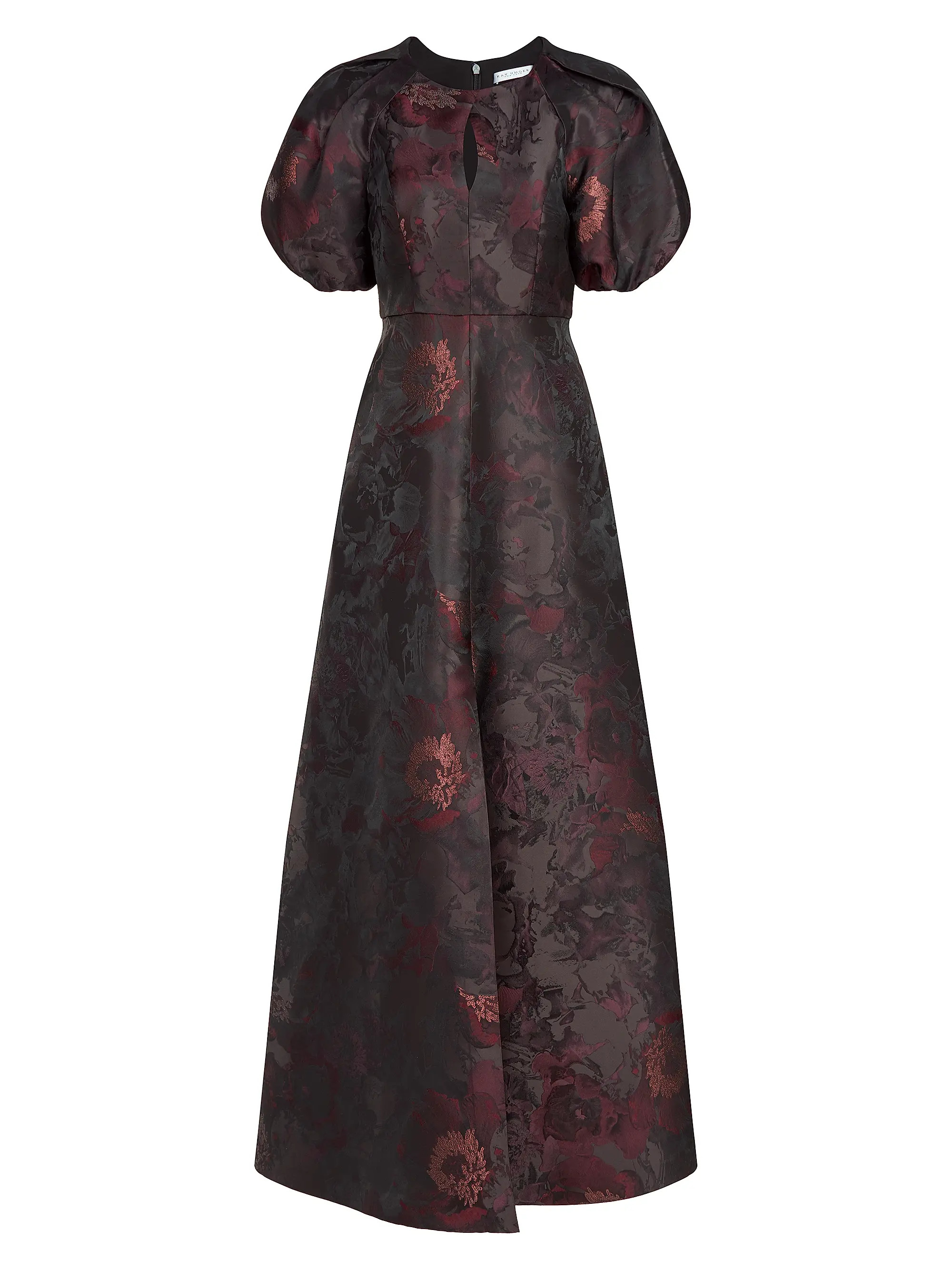 Delfina Floral Puff-Sleeve Gown | Saks Fifth Avenue