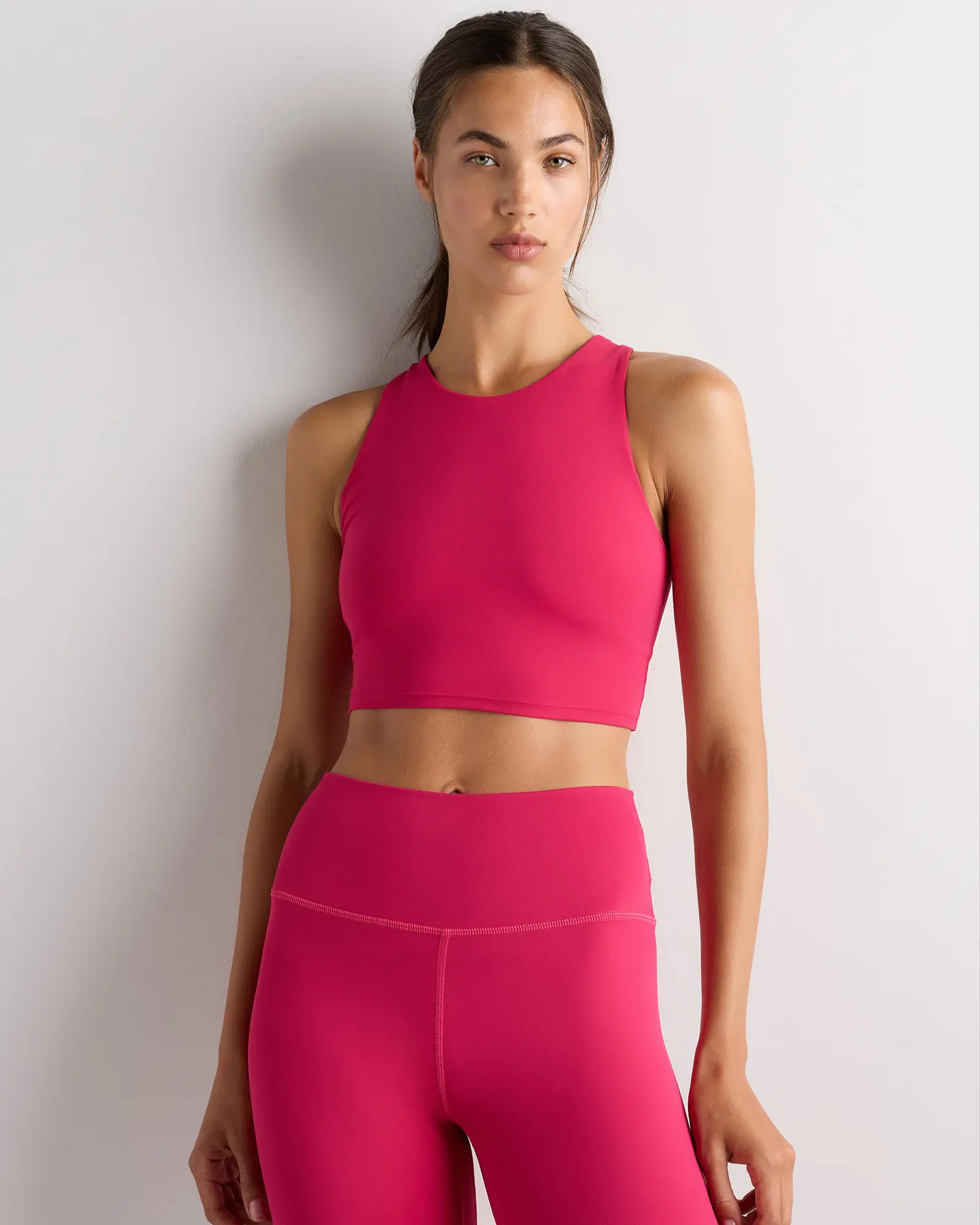 Ultra-Form High-Neck Cropped Tank | Quince