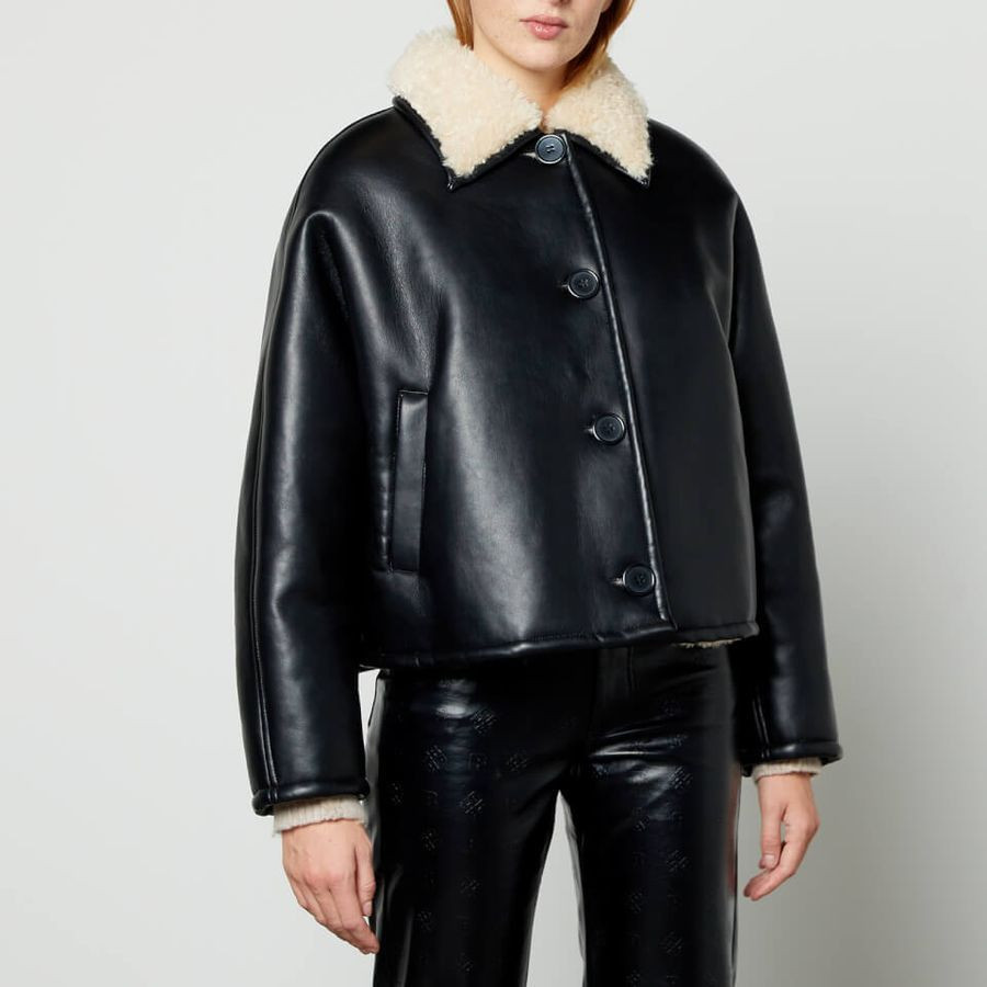 Stand Studio Amelie Faux Leather Jacket | Coggles (Global)