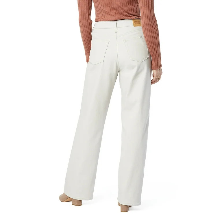 Signature by Levi Strauss & Co. Women's High Rise Loose Straight Jeans | Walmart (US)