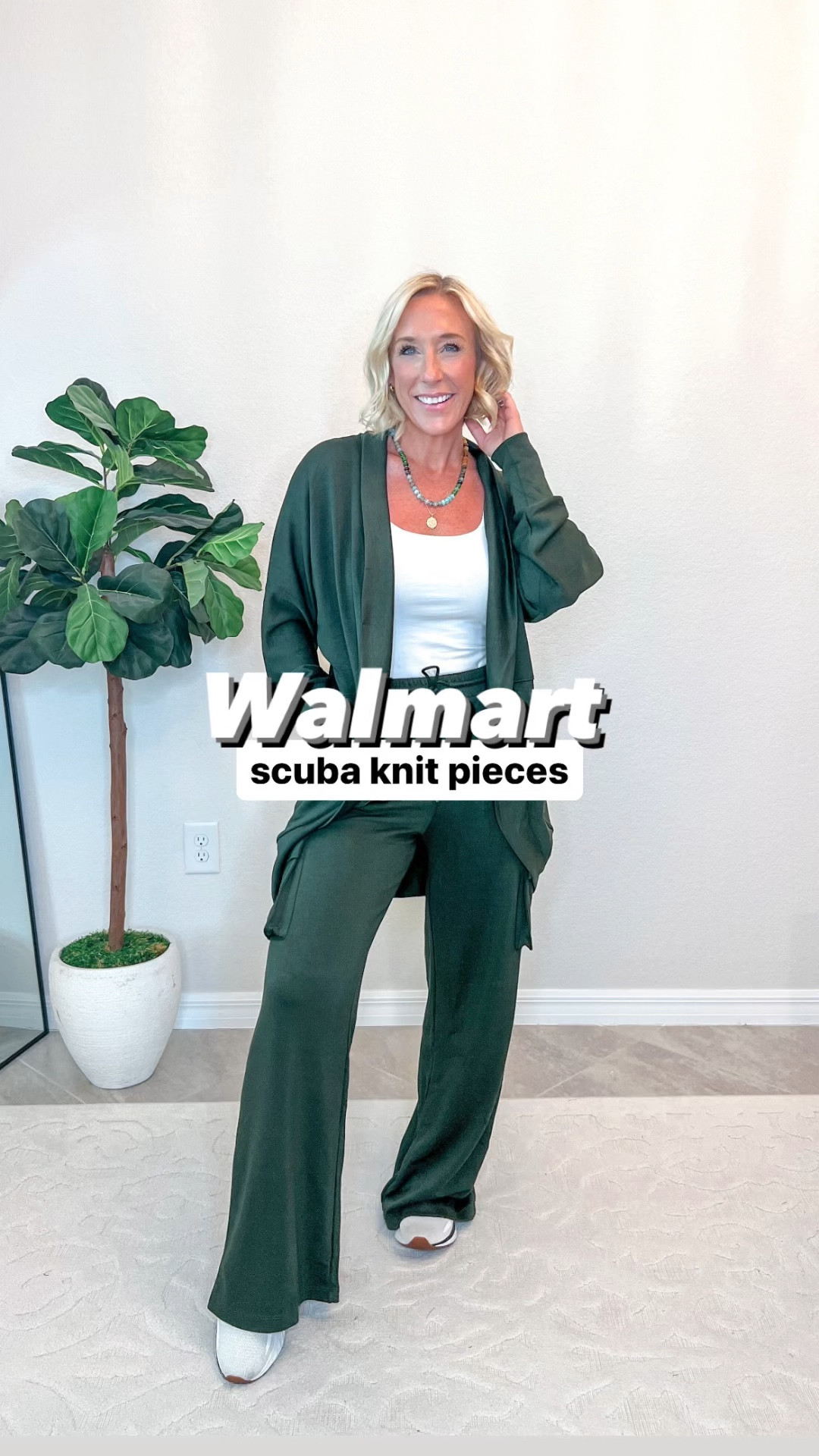 Walmart ScubaKnit pieces - all come in other colors!
1. Wide leg cargo pants - size XS.
2. Cropped sweatshirt - size small.
3. Jogger pants - size XS.
4. Cardigan - size small.
(* white tank - size small)
This ScubaKnit material is soft yet smooth, and oh so comfy! And it WILL sell out (in fact, it already is) 

#LTKFindsUnder50 #LTKStyleTip #LTKVideo