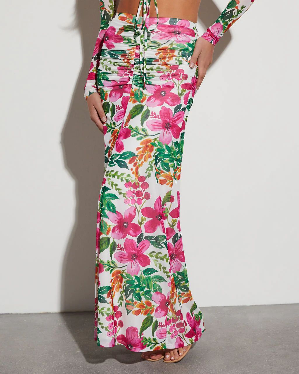 Bustling Bouquet Floral Maxi Skirt | VICI Collection