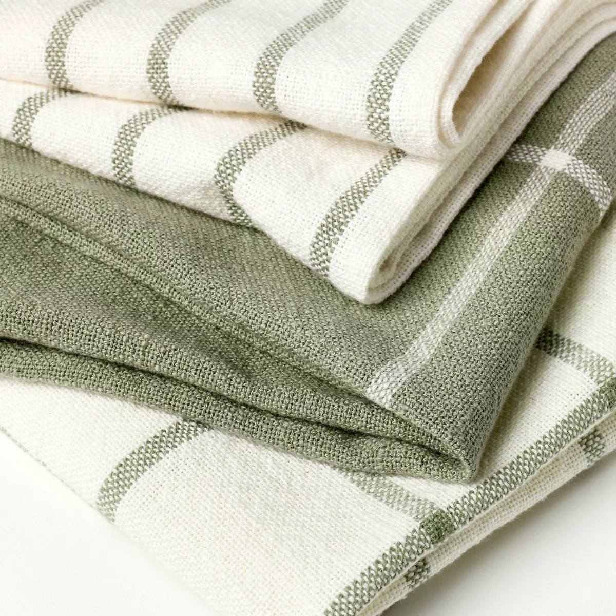 3pk Kitchen Towels Sage Green - Figmint™ | Target