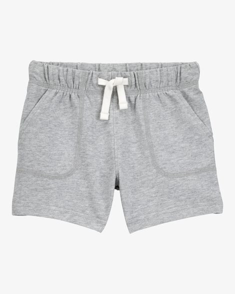 Baby Boy Pull-On French Terry Shorts - Grey | Carter's Inc