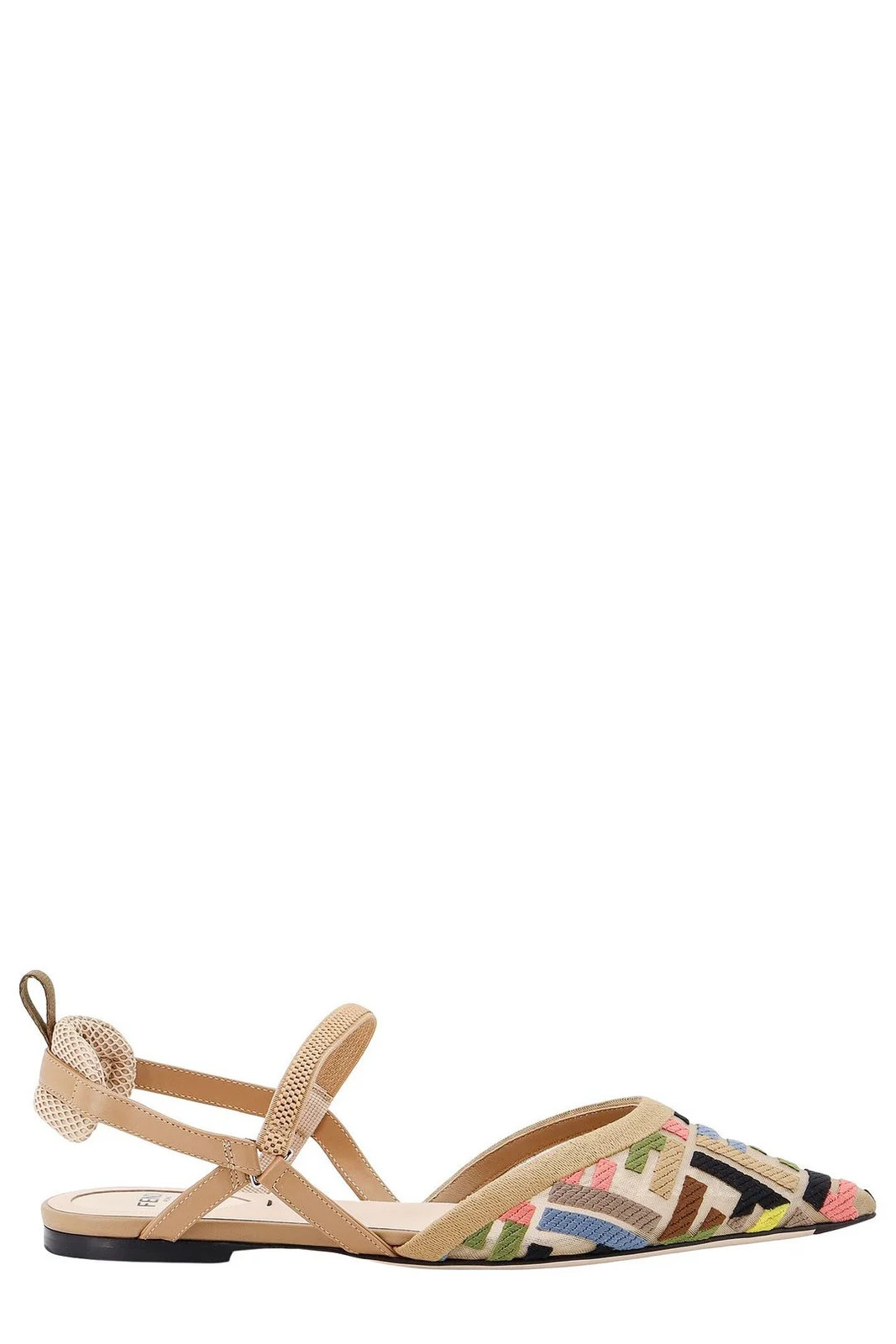 Fendi Colibri Lite Mesh Slingback Flats | Cettire Global