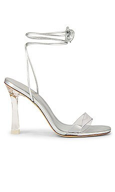 Larroude Gloria Heel in Silver from Revolve.com | Revolve Clothing (Global)