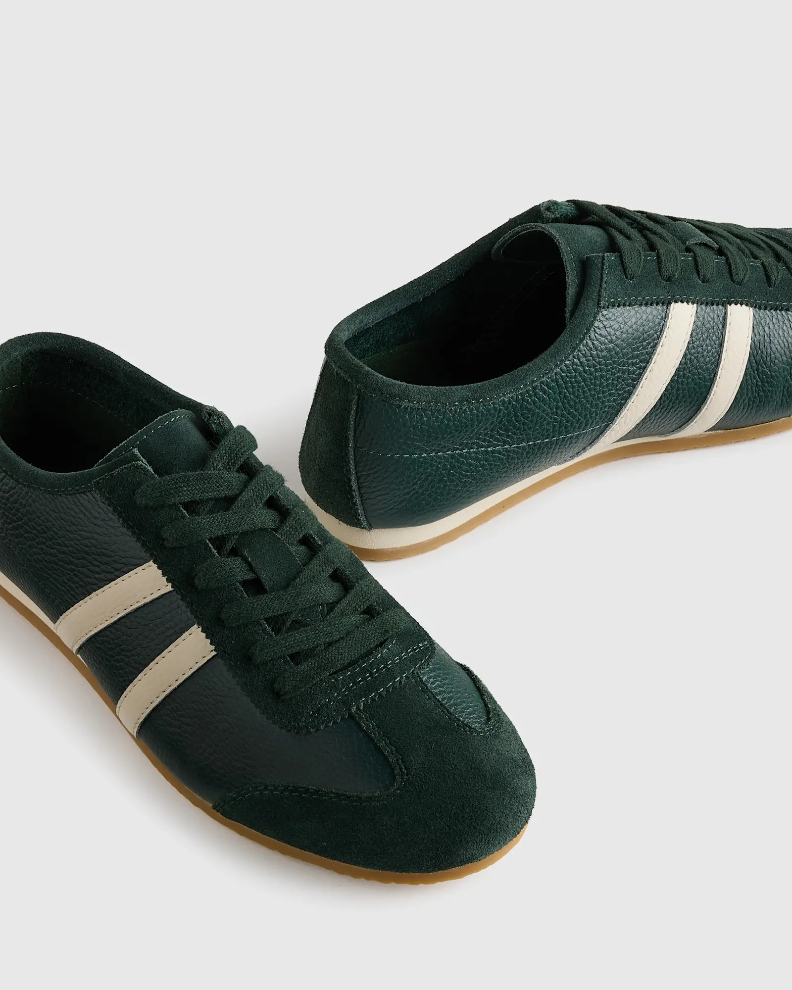 Italian Leather & Suede Low Profile Sneaker | Quince