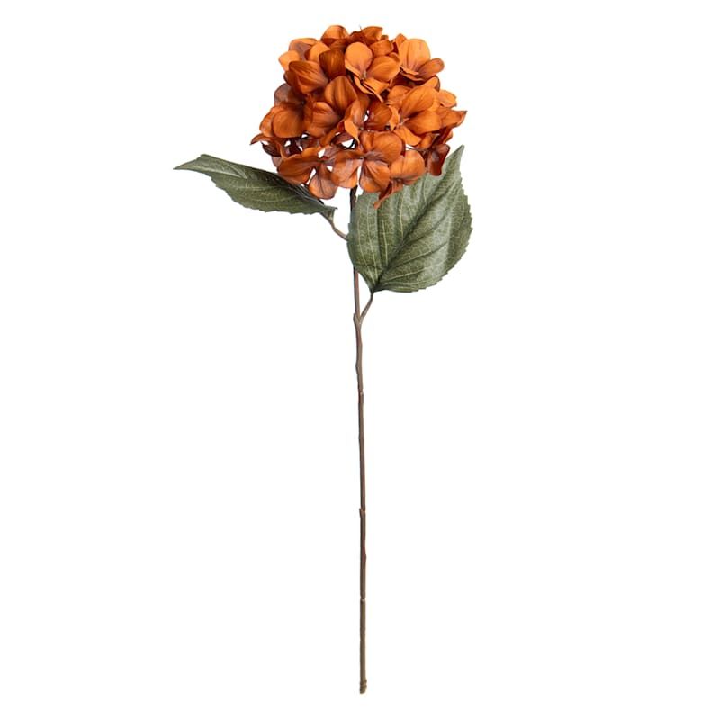 Orange Hydrangea Floral Stem, 28" | At Home