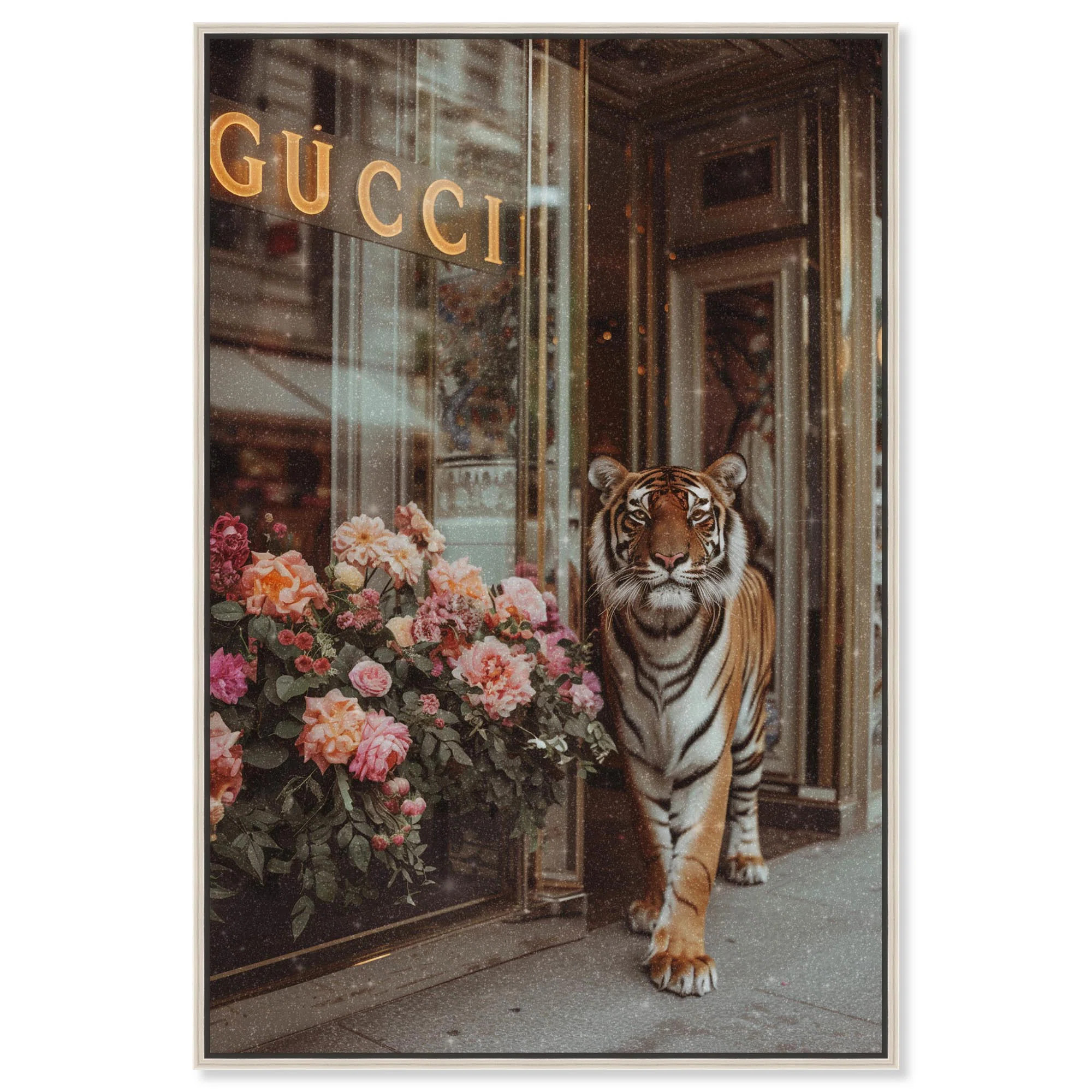 Art Remedy Tiger at the Store Canvas Fashion Designer Wall Art by Art Remedy & Reviews | Wayfair | Wayfair North America