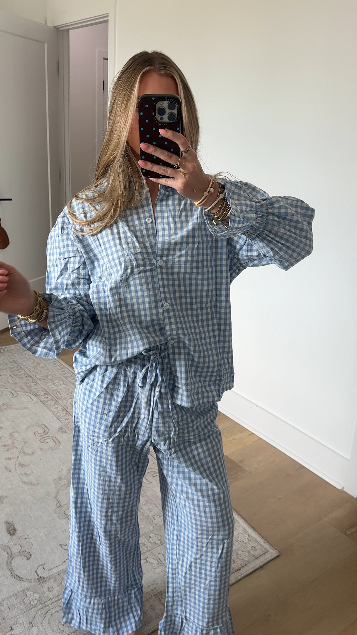 Amazon size small Tanming Women's 2 Piece Set Outfits Gingham Plaid Long Sleeve Plaid Button Down Shirt Wide Leg Pants Lounge Pj Set

#LTKootd #LTKSaleAlert #LTKSeasonal