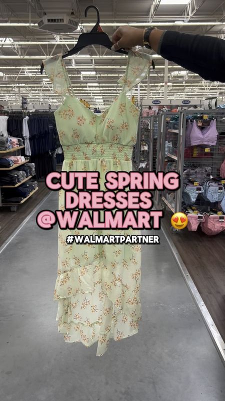 #walmartpartner You won't believe these cute dresses I found @walmart. These dresses caught my eye while I was browsing the aisles. And get this, they're all under $20. 😍 Perfect for spring, cute and affordable. Check out my faves and some similar styles linked below! 💃🌸 @walmartfashion #walmartfashion #walmartfinds #walmart