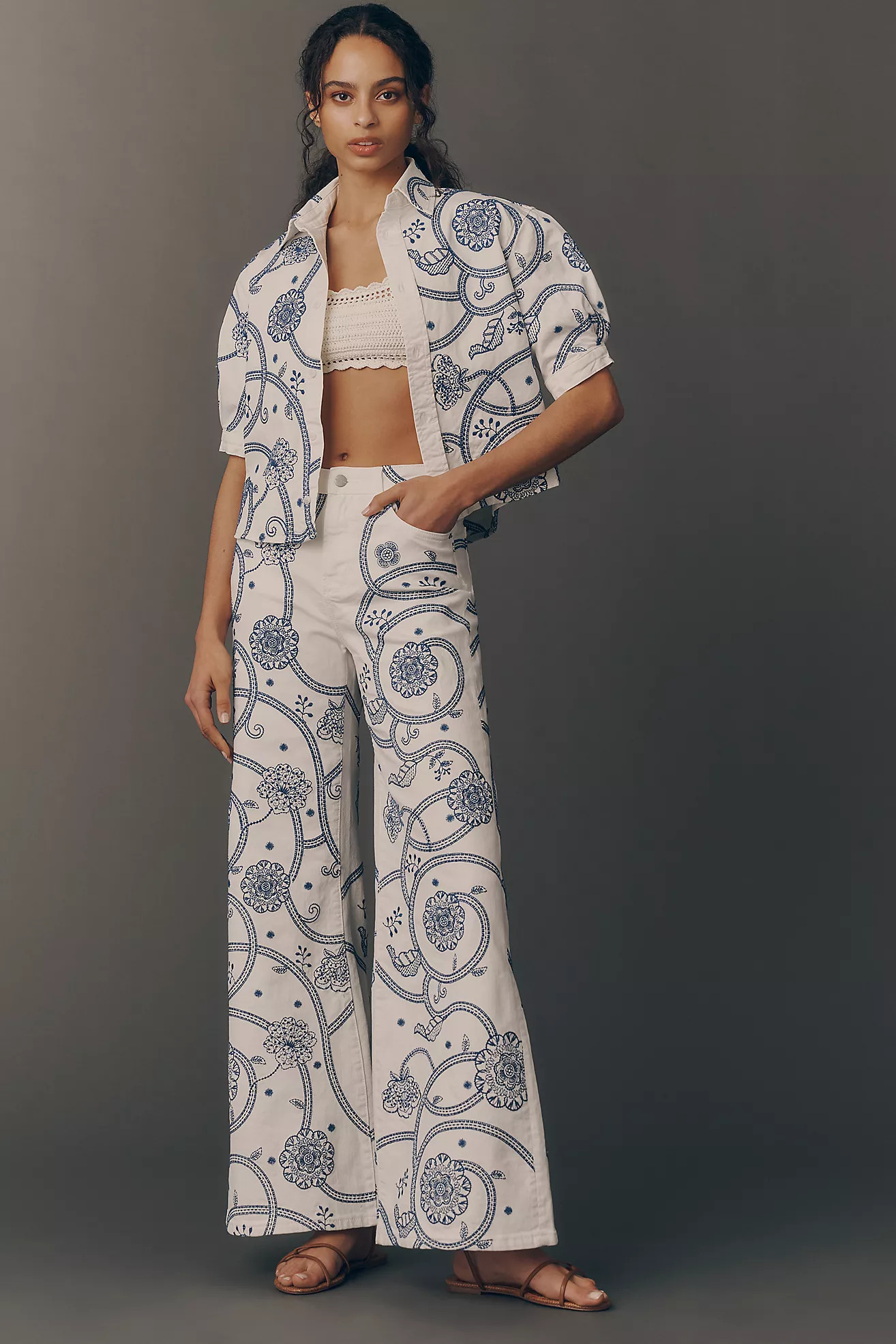 Driftwood Penelope High-Rise Wide-Leg Jeans | Anthropologie (US)