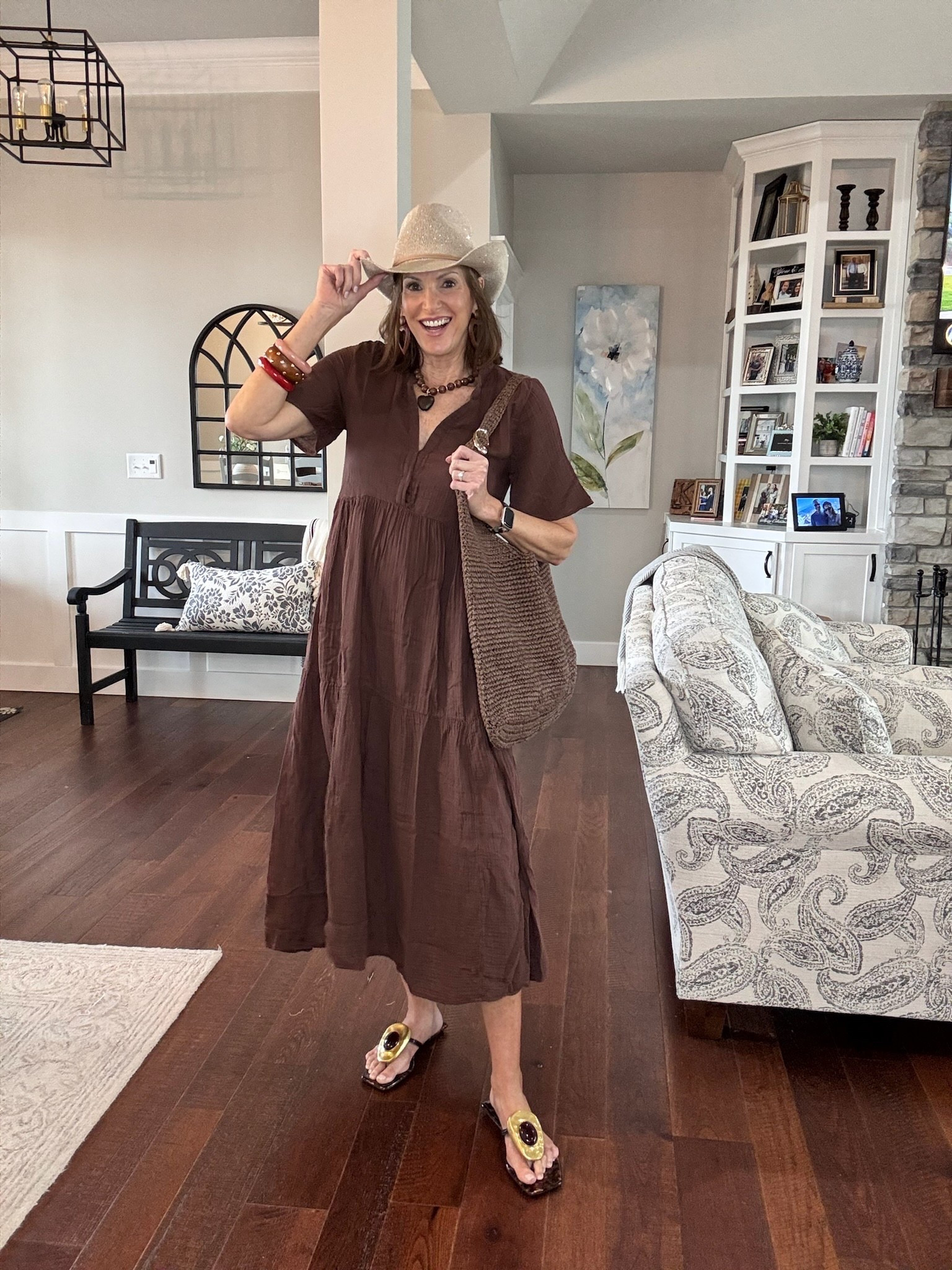 The cutest vacation dress from Anthropologie! Wearing a size medium in this dress. 


Women’s fashion, spring fashion, spring style, spring outfits, spring outfit inspo, spring dress, vacation outfits, vacation outfit inspo, vacation dress, maxi dress, brown dress, trendy fashion, chic style, brown maxi dress, fashion over 40




#LTKSeasonal #LTKootd #LTKOver40