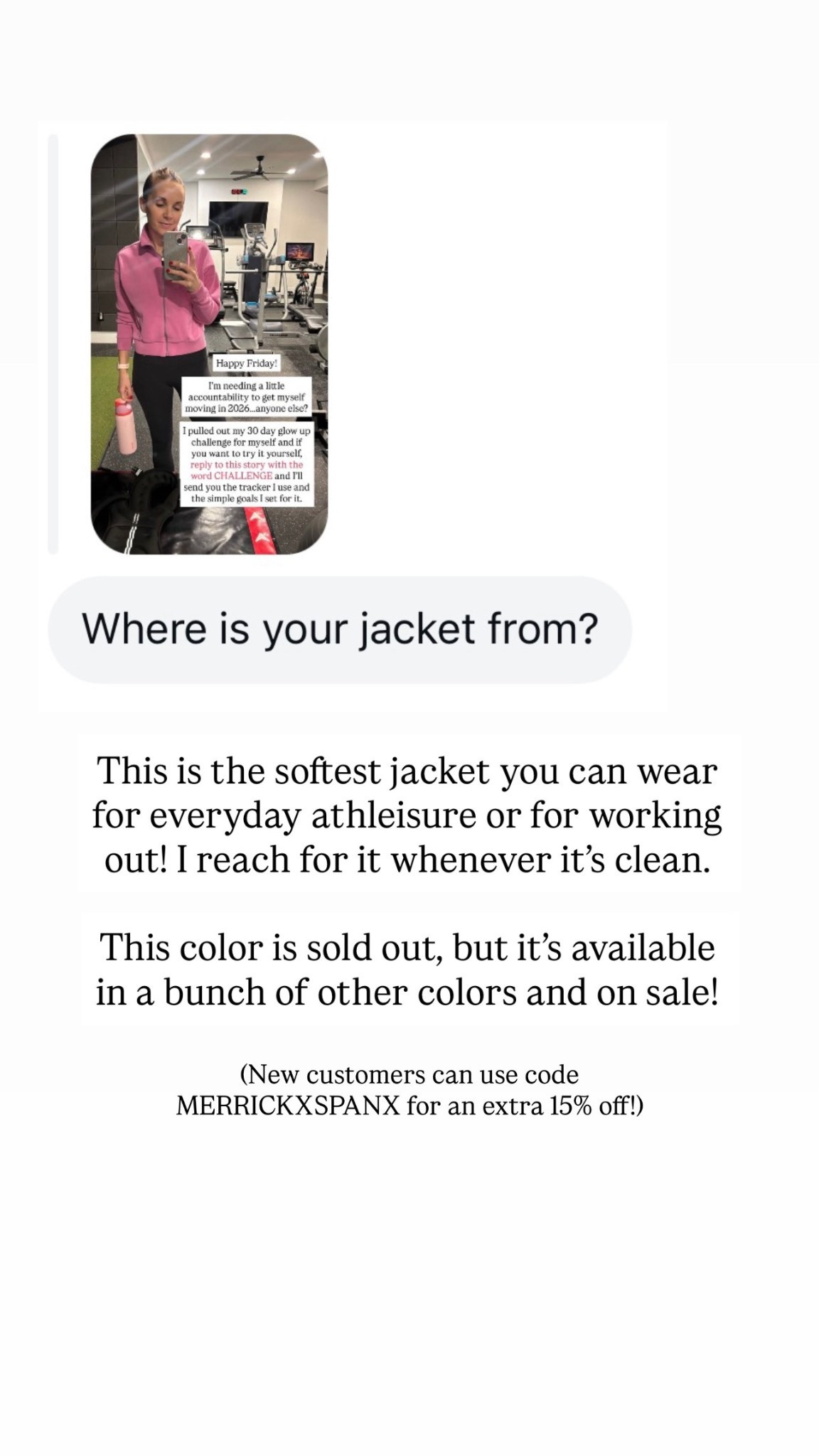 My favorite workout jacket and leggings!