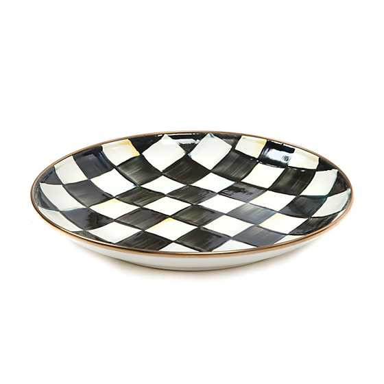 Courtly Check Enamel Dinner Coupe | MacKenzie-Childs