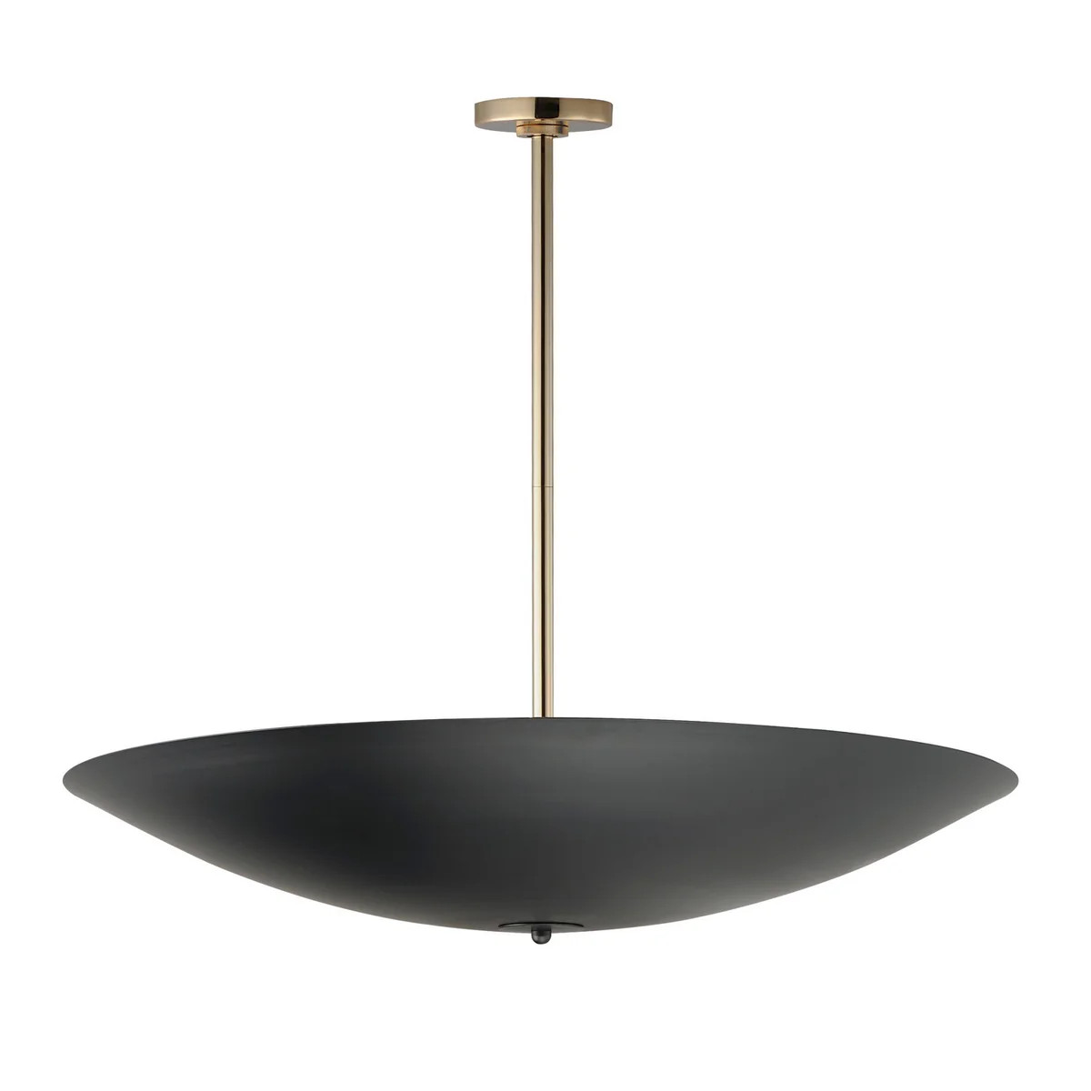 Vesta LED Pendant/Semi-Flush French Gold | Lighting Design
